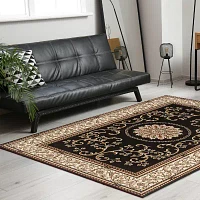 Noble Medallion Traditional Oriental Area Rug