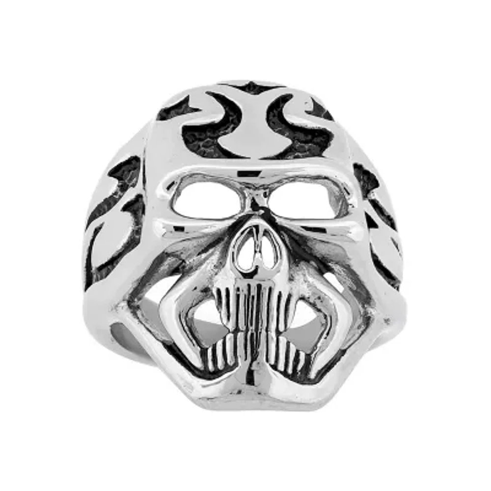 Mens Stainless Steel Skull Ring