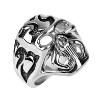 Mens Stainless Steel Skull Ring