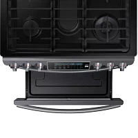 Samsung 5.8 cu. ft. Slide-In Gas Range With Self-Cleaning Dual Convection Oven