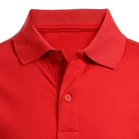 IZOD Little & Big Boys Short Sleeve Wrinkle Resistant Moisture Wicking Polo Shirt