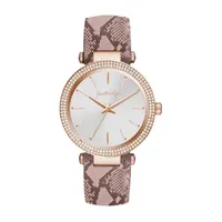 Kendall + Kylie Womens Pink Leather Strap Watch 14379r-42-B41