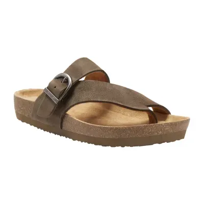 Eastland Womens Shauna Adjustable Strap Flat Sandals