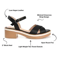 Journee Collection Womens Hilaree Heeled Sandals