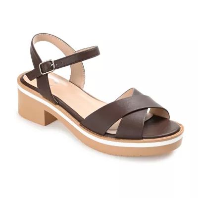 Journee Collection Womens Hilaree Heeled Sandals
