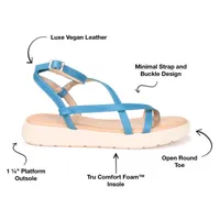 Journee Collection Womens Jeselia Strap Sandals