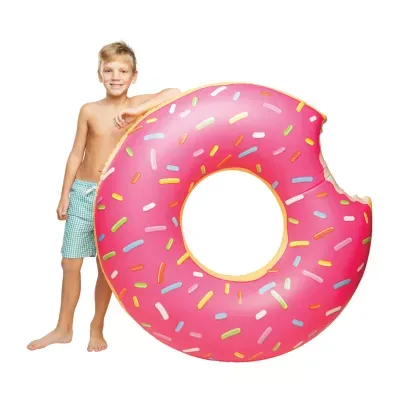 Big Mouth Giant Pink Frosted Donut Pool Float