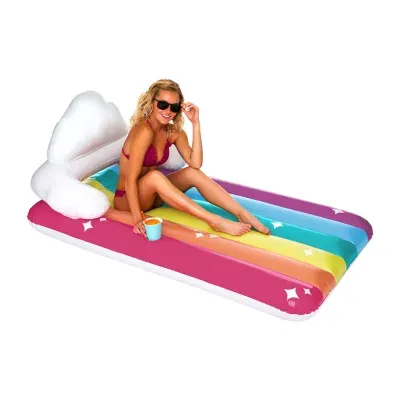 Big Mouth Giant Rainbow Lounge Pool Float