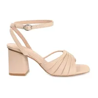 Journee Collection Womens Shillo Open Toe Block Heel Pumps