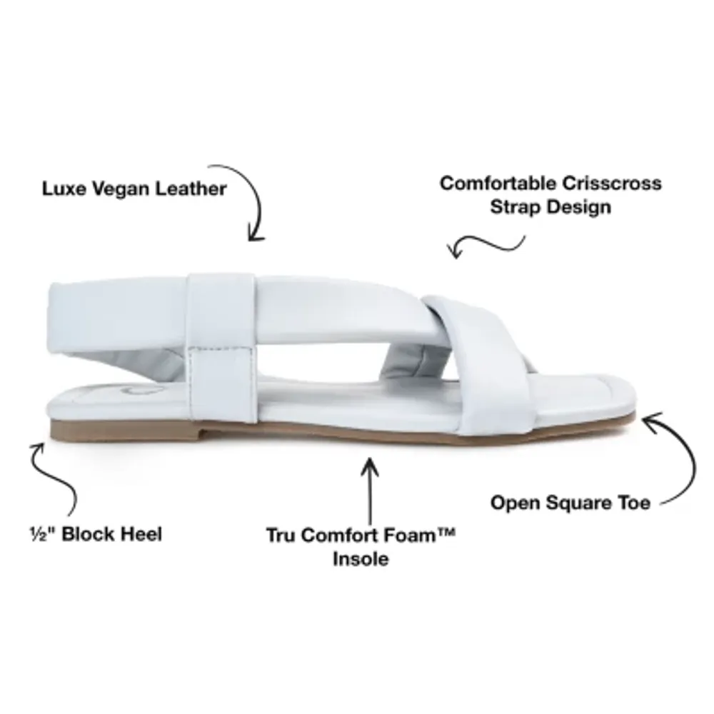 Journee Collection Womens Jaymie Flat Sandals