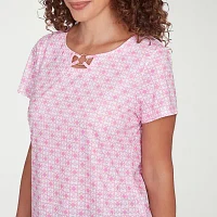 Hearts Of Palm Womens Crew Neck Short Sleeve T-Shirt