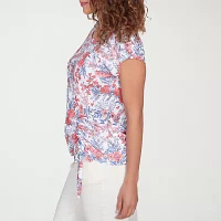 Hearts Of Palm Womens Crew Neck Short Sleeve T-Shirt