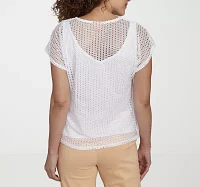 Hearts Of Palm Womens V Neck Short Sleeve T-Shirt