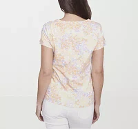 Hearts Of Palm Womens Square Neck Short Sleeve T-Shirt