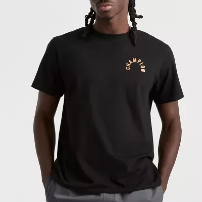 Champion Mens Crew Neck Short Sleeve Regular Fit Graphic T-Shirt