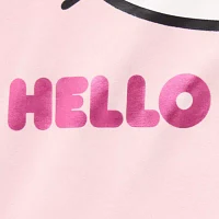 Juniors Womens Crew Neck Long Sleeve Hello Kitty Sweatshirt