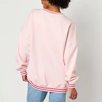 Juniors Womens Crew Neck Long Sleeve Hello Kitty Sweatshirt