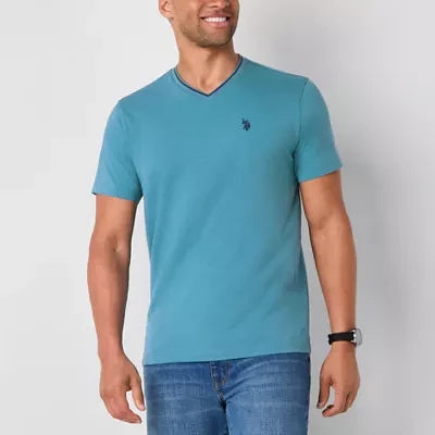 U.S. Polo Assn. Stretch Tipped Mens V Neck Short Sleeve T-Shirt