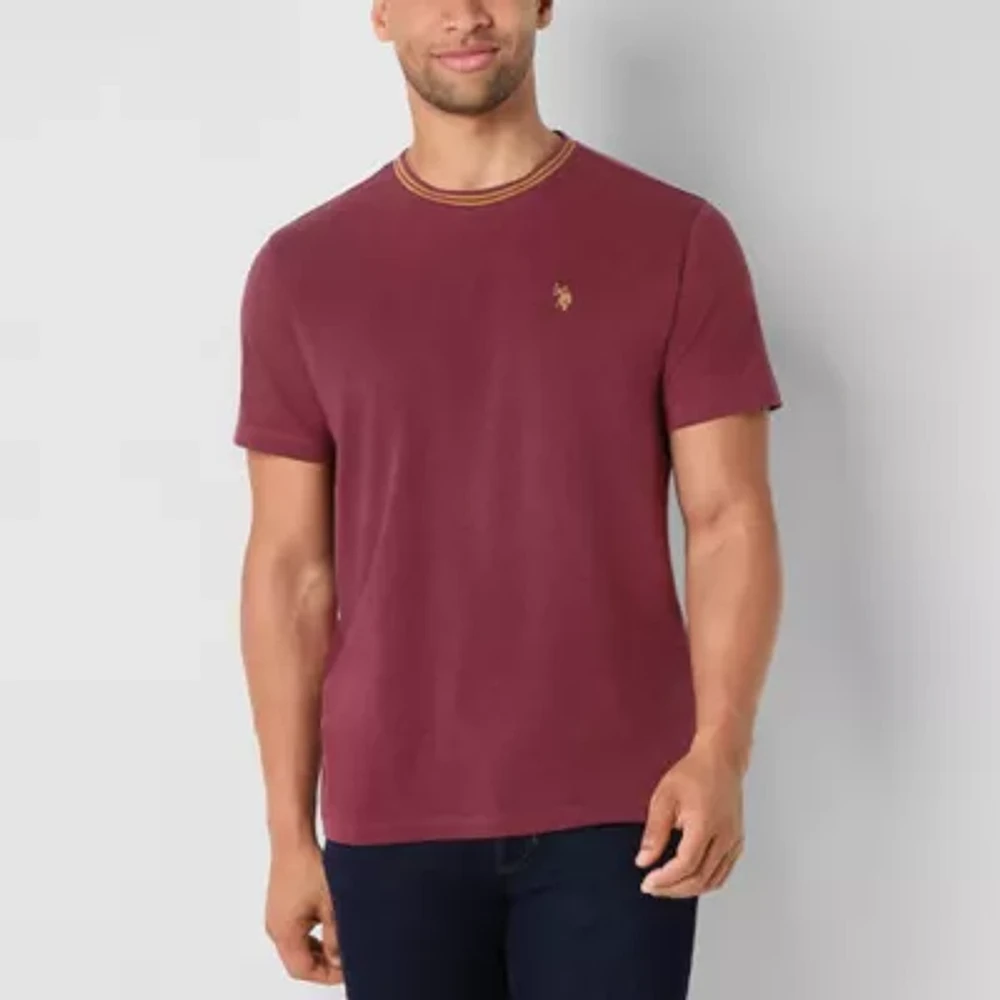 U.S. Polo Assn. Stretch Tipped Mens Crew Neck Short Sleeve T-Shirt