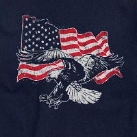 Big and Tall Mens Crew Neck Short Sleeve Classic Fit Americana Graphic T-Shirt