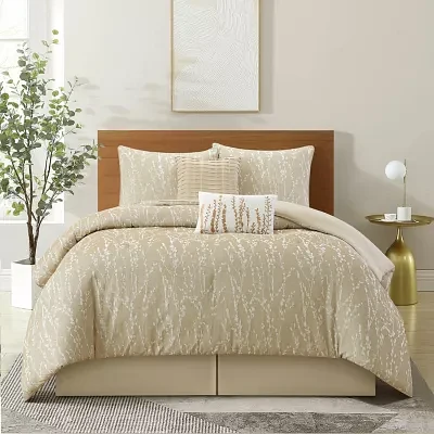 Stratford Park Lileas 6-pc. Floral Lightweight Comforter Set