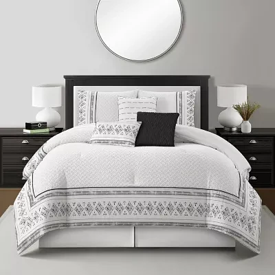Stratford Park Sheena 7-pc. Geometric Lightweight Comforter Set