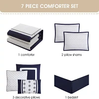 Stratford Park Aileen 7-pc. Geometric Lightweight Comforter Set