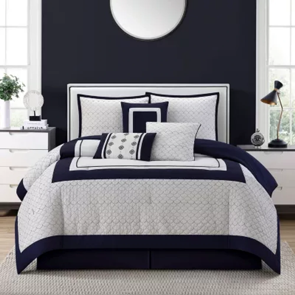 Stratford Park Aileen 7-pc. Geometric Lightweight Comforter Set