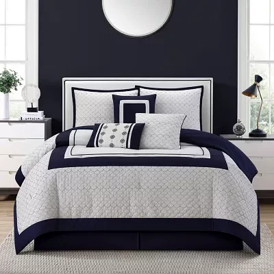 Stratford Park Aileen 7-pc. Geometric Lightweight Comforter Set