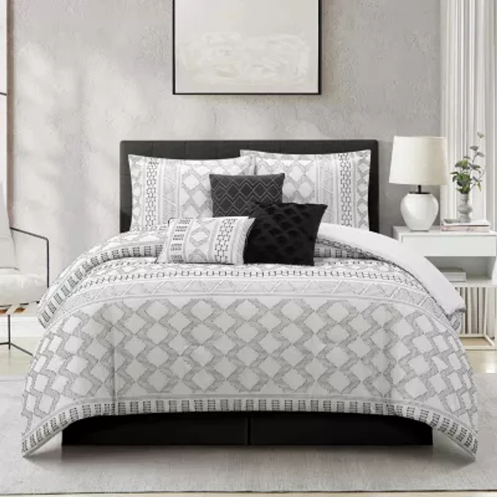 Stratford Park Leana 7-pc. Geometric Lightweight Comforter Set