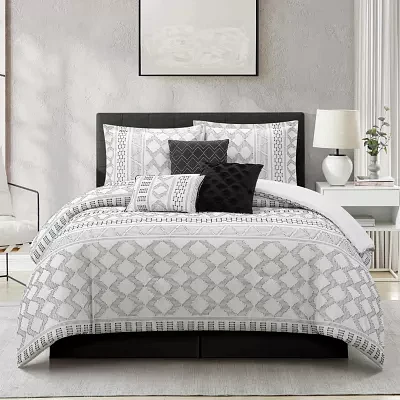 Stratford Park Leana 7-pc. Geometric Lightweight Comforter Set