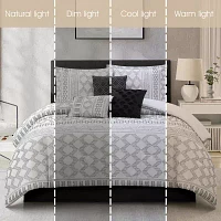 Stratford Park Leana 7-pc. Geometric Lightweight Comforter Set