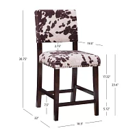 Sante Fe Upholstered Nailhead Barstool with Back