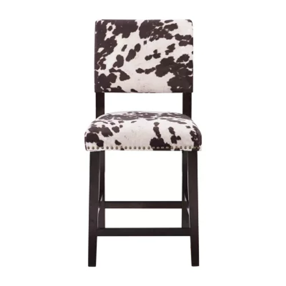 Sante Fe Upholstered Nailhead Barstool with Back