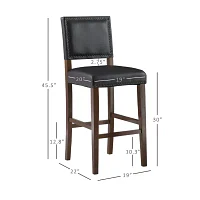 Archer Upholstered Barstool with Back