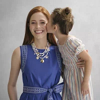 Bijoux Bar Gold Tone Shells Gold Tone Strand Necklace