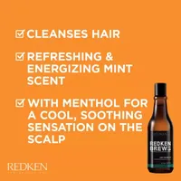 Redken Brew Mint Shampoo - 10.1 oz.