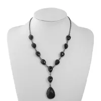 Mixit Black 18 Inch Cable Y Necklace