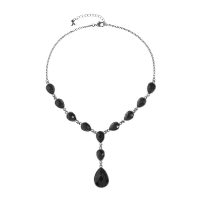 Mixit Black 18 Inch Cable Y Necklace