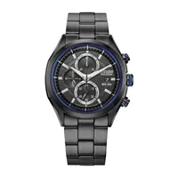 Citizen Drive Mens Chronograph Black Stainless Steel Bracelet Watch Ca0438-52e