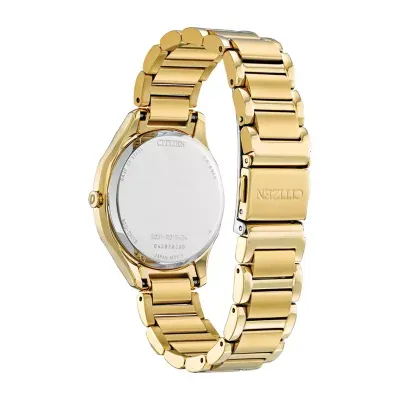 Citizen Drive Womens Gold Tone Stainless Steel Bracelet Watch Em0752-54p