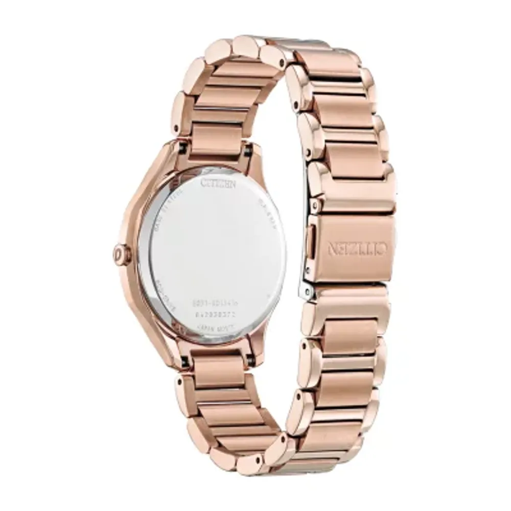 Citizen Drive Womens Rose Goldtone Stainless Steel Bracelet Watch Em0758-58x