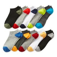 Thereabouts Little & Big Boys 10 Pair Low Cut Socks