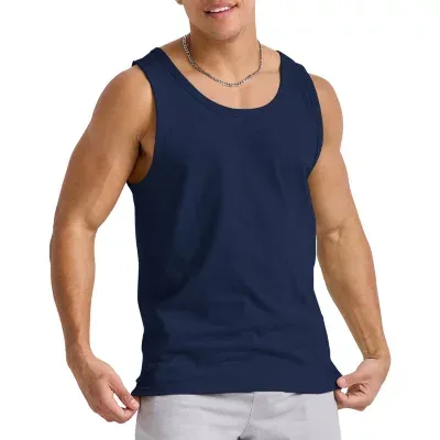 Hanes Mens Round Neck Sleeveless Tank Top