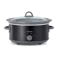 Kenmore Slow Cooker- 5 qt (4.7L)- Easy to Use- Dial Control- Black