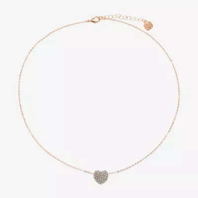 Monet Jewelry Heart 18 Inch Rolo Pendant Necklace