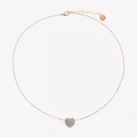 Monet Jewelry Heart 18 Inch Rolo Pendant Necklace