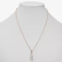 Monet Jewelry Rosegold Tone 15 Inch Rolo Pendant Necklace