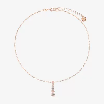 Monet Jewelry Rosegold Tone 15 Inch Rolo Pendant Necklace