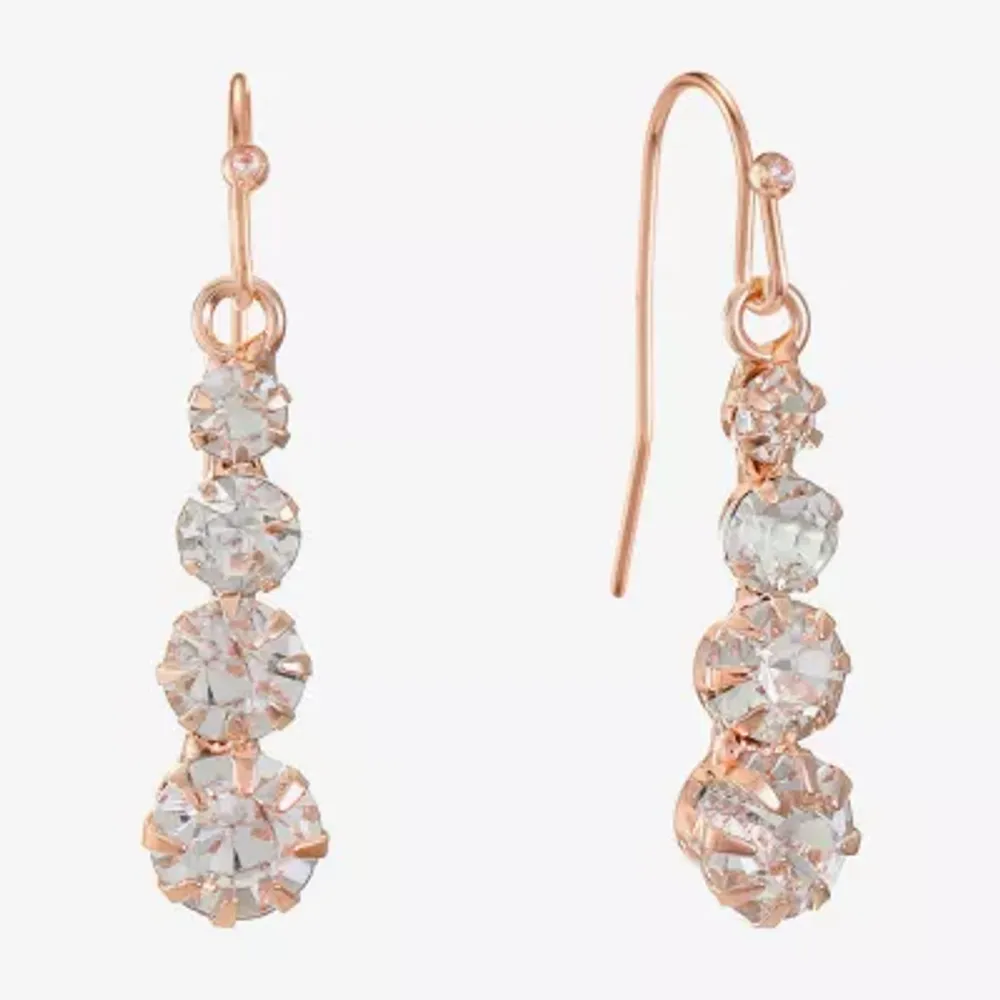 Monet Jewelry Rose Gold Drop Earrings